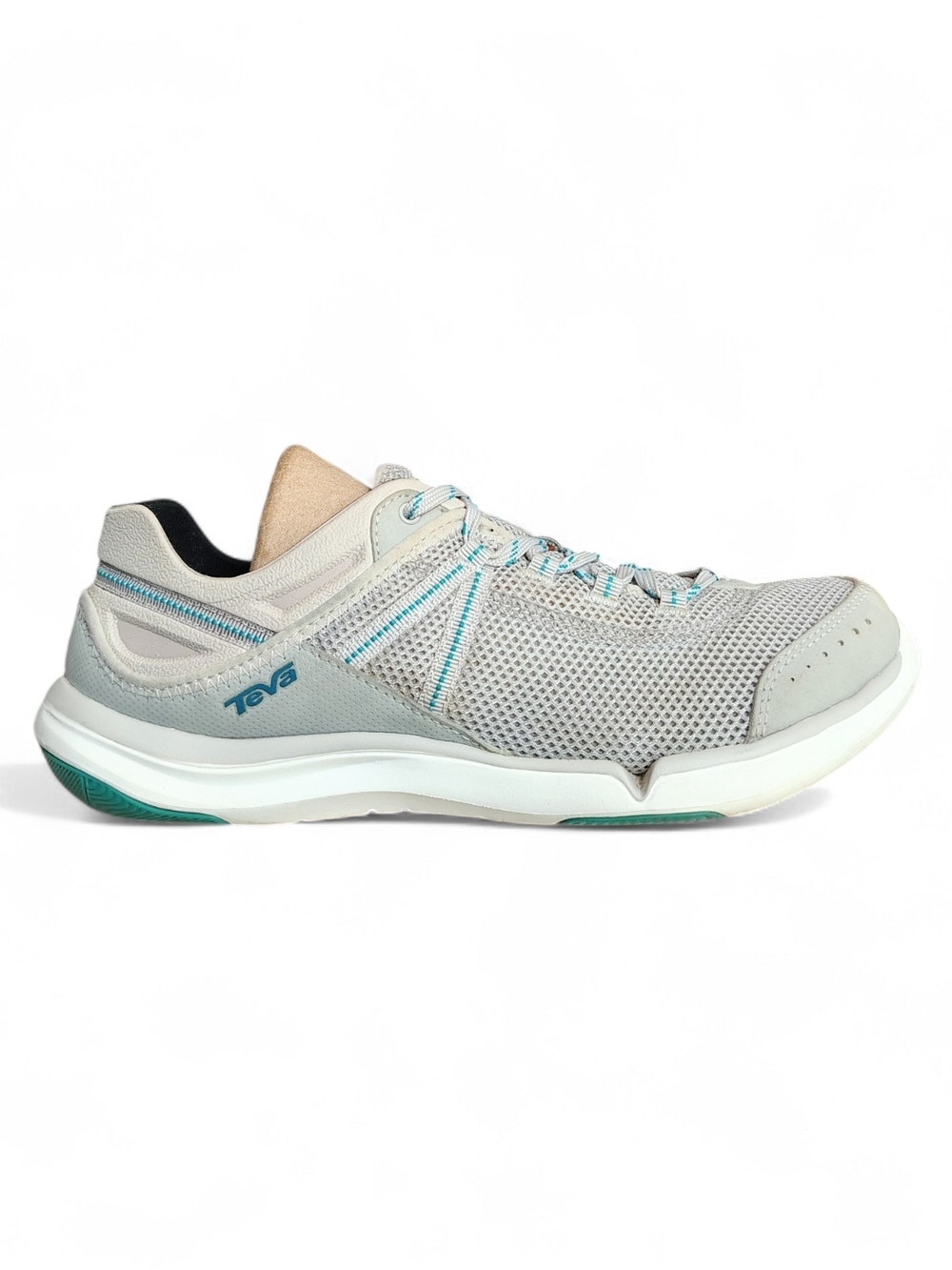 Teva Women's Evo Gray/Blue Mesh Water Outdoor Sneakers Size 9 Washable